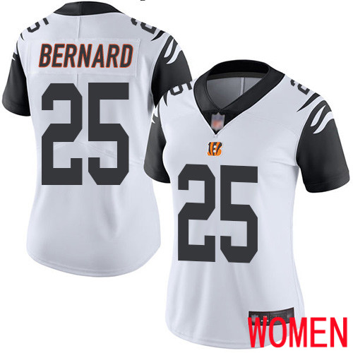 Cincinnati Bengals Limited White Women Giovani Bernard Jersey NFL Footballl 25 Rush Vapor Untouchable